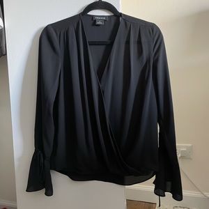 Never worn Trouvé black work top with ties